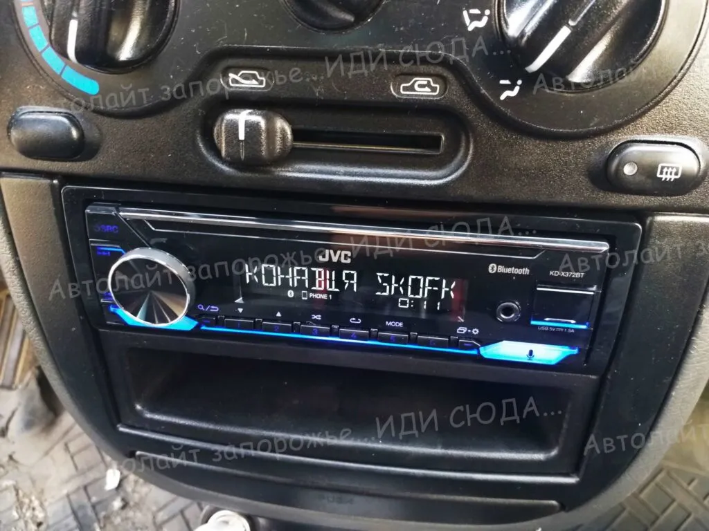 Установка магнитолы на Дэо Ланос.