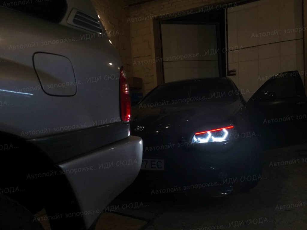 Установка ангельских глазок на BMW 5 f10. 7 🚩AVTOLIGHT🚩КАЧЕСТВО 💯‼ студия "Автолайт" Качественный автосвет в Запорожье
