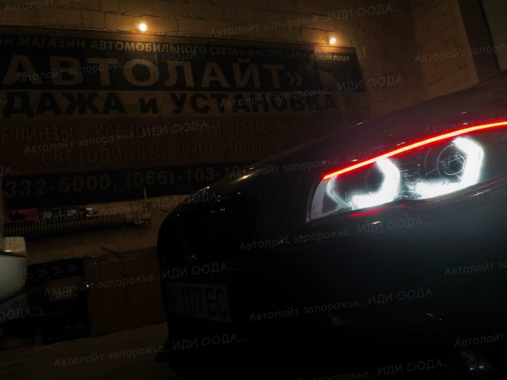 Установка ангельских глазок на BMW 5 f10. 10 🚩AVTOLIGHT🚩КАЧЕСТВО 💯‼ студия "Автолайт" Качественный автосвет в Запорожье